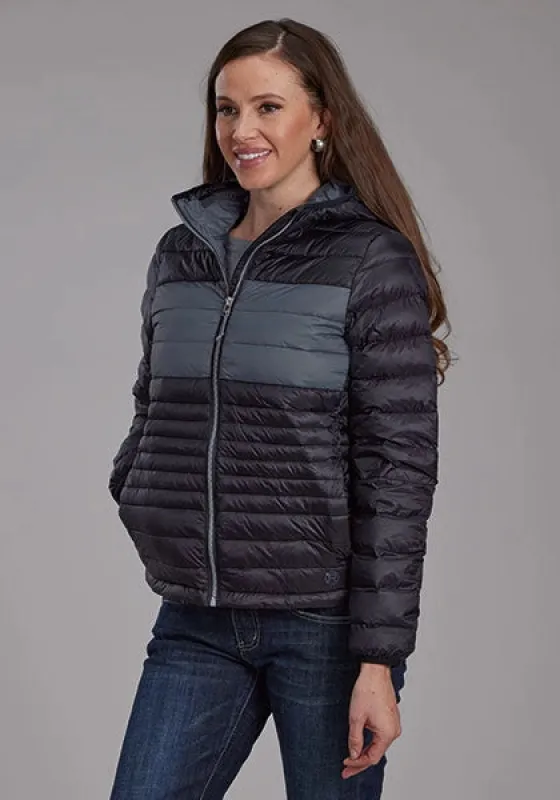 Roper 2165 Parachute (Black/Grey) - Women's Nylon Jacket sold by Hat Country