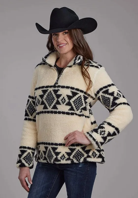 Roper 2260 Aztec (Cream) - Women's Fleece Pullover sold by Hat Country