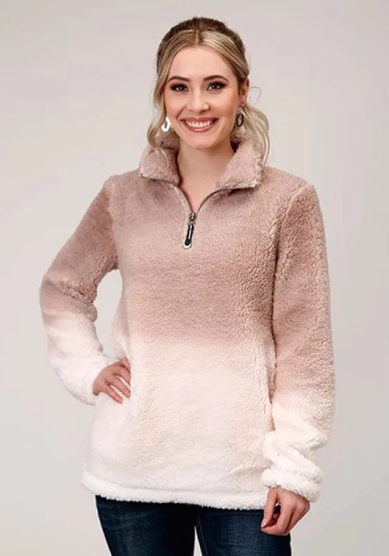 Roper 1353 Polar (Pink) - Women's Fleece Pullover sold by Hat Country