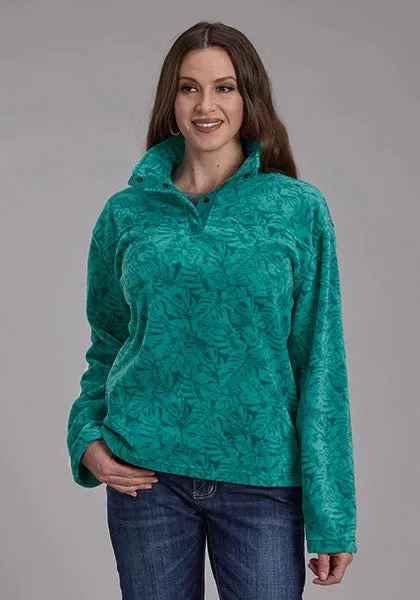 Roper 2322 Tropical Print (Green) - Women's Fleece Pullover sold by Hat Country