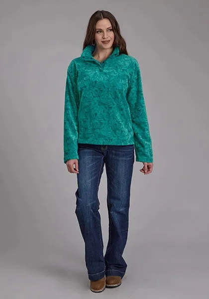 Roper 2322 Tropical Print (Green) - Women's Fleece Pullover sold by Hat Country product image thumbnail 3