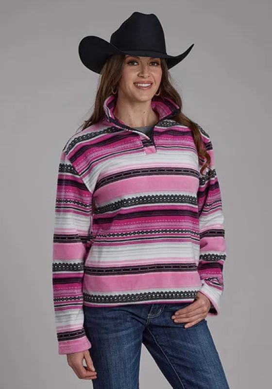 Roper 2322 Aztec (Pink) - Women's Fleece Pullover sold by Hat Country
