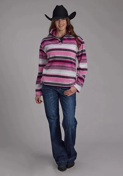 Roper 2322 Aztec (Pink) - Women's Fleece Pullover sold by Hat Country product image thumbnail 3