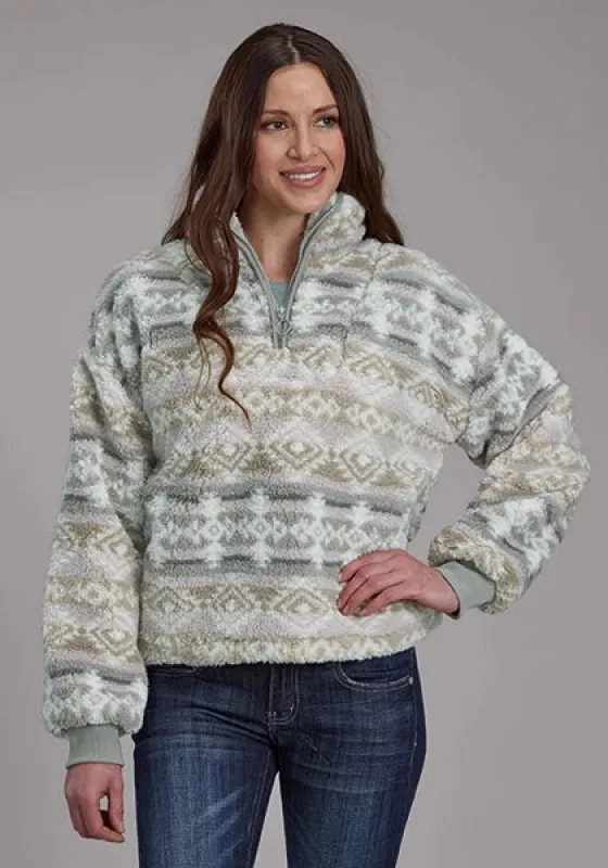 Roper 2323 Aztec (Grey) - Women's Fleece Pullover sold by Hat Country