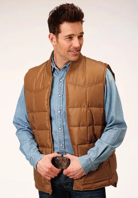Roper 1473 Poly Filled (Saddle) - Men's Vest sold by Hat Country