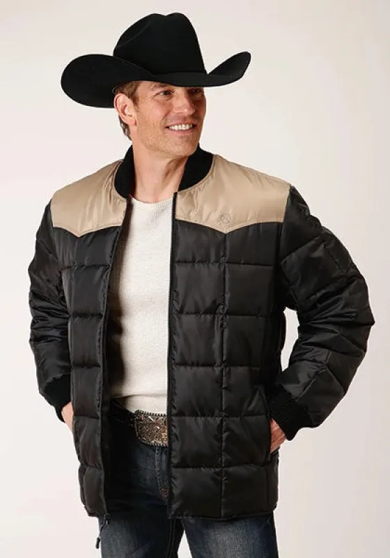 Roper 1473 Poly Filled (Tan/Black) - Men's Jacket sold by Hat Country