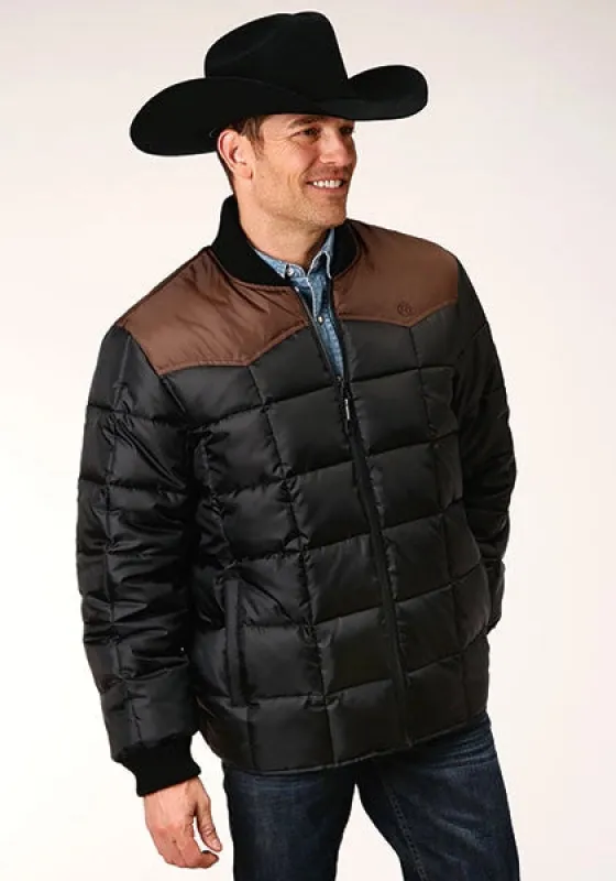 Roper 1473 Poly Filled (Brown/Black) - Men's Jacket sold by Hat Country