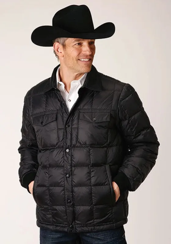 Roper 1744 Parachute (Black) - Men's Nylon Jacket sold by Hat Country