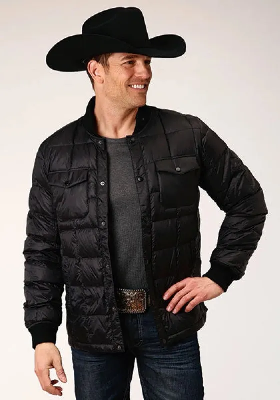 Roper 1304 Parachute (Black) - Men's Nylon Jacket sold by Hat Country