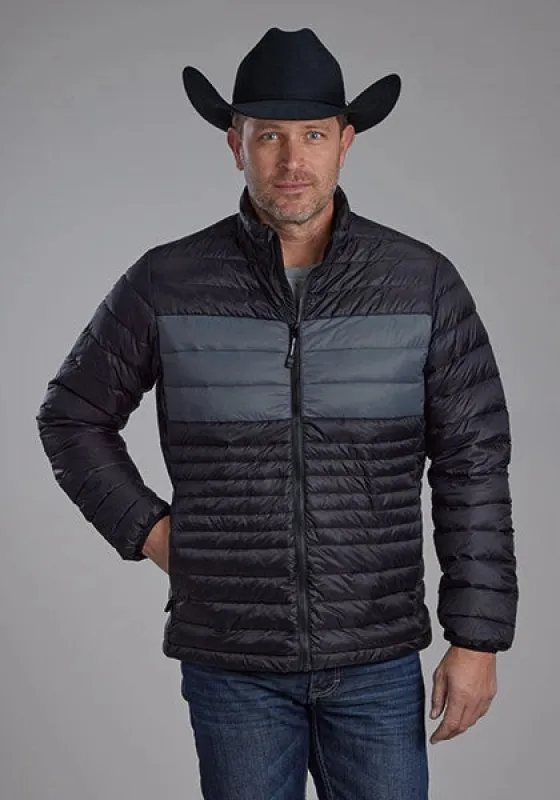 Roper 2165 Parachute (Black/Grey) - Men's Nylon Jacket sold by Hat Country