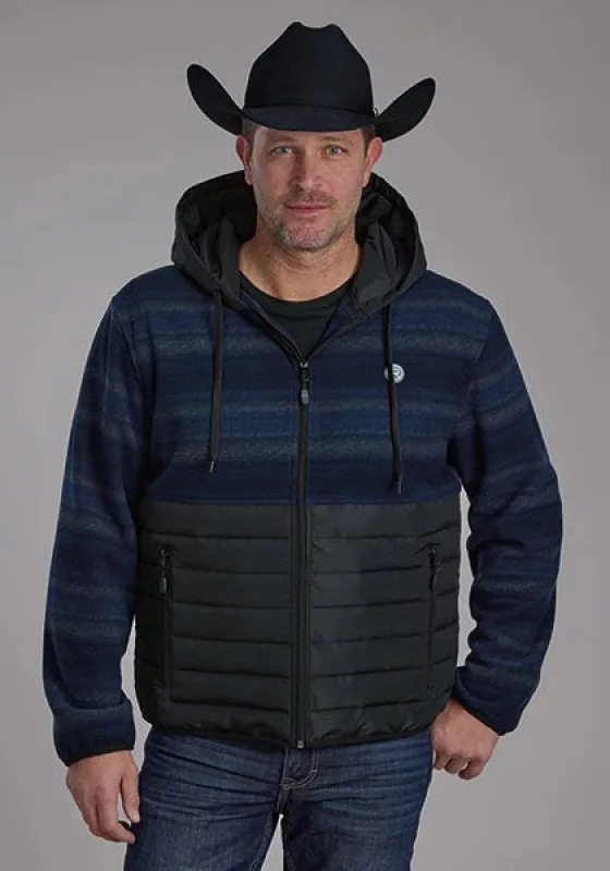 Roper 2320 Combo (Navy) - Men's Fleece/Nylon Jacket sold by Hat Country