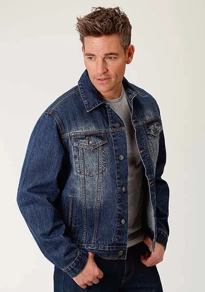 Roper Rangegear (Medium Wash) - Men's Denim Jacket sold by Hat Country