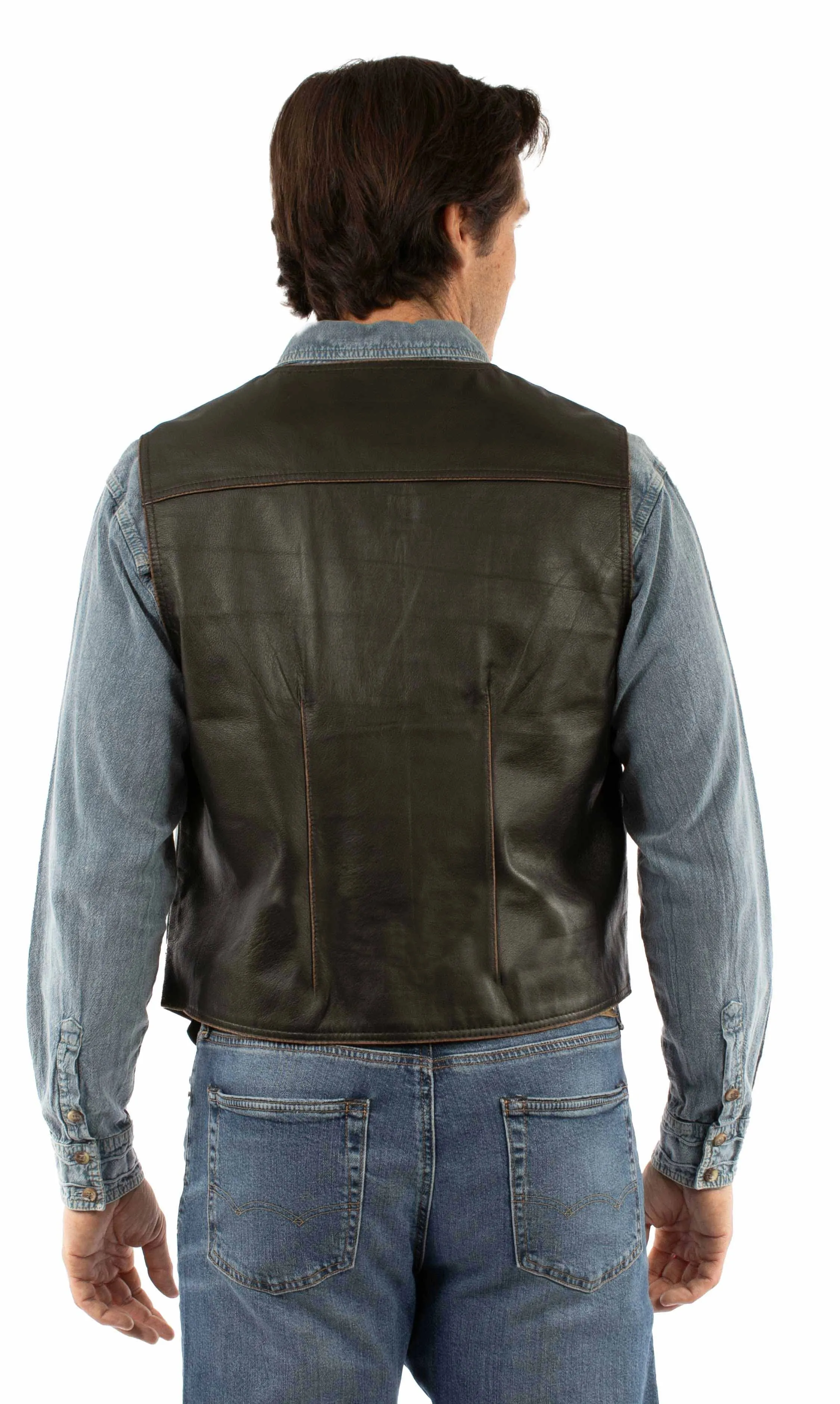 Scully Clint (2111 Leather) – Men's Vest sold by Hat Country product image thumbnail 2