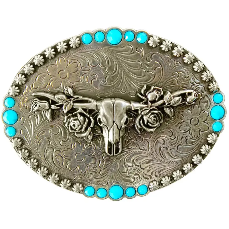 Nocona Desert Rose - Belt Buckle sold by Hat Country