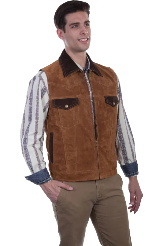 Scully Dusty Ridge (621 Calf Suede) – Men's Vest sold by Hat Country