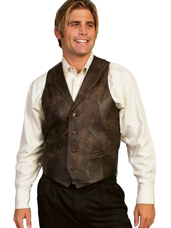 Scully Laramie (206 Leather) – Men's Vest sold by Hat Country