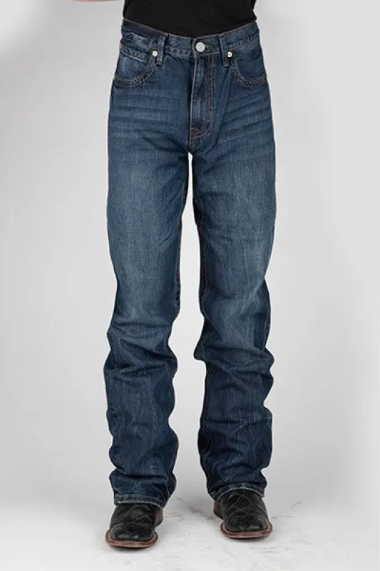 Stetson 1520 Straight Leg Fit V Pockets (Dark Wash) - Men's Jeans sold by Hat Country