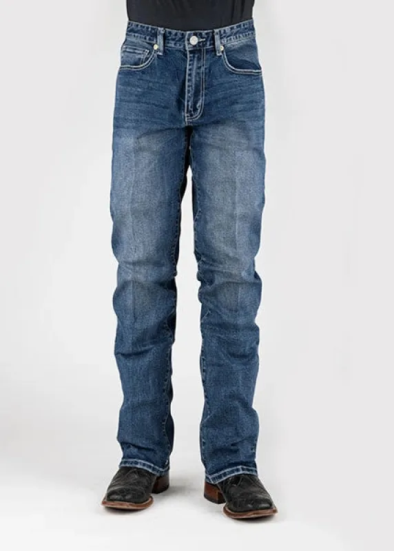 Stetson 1211 Straight Leg Stretch (Medium Wash) - Men's Jeans made by Stetson