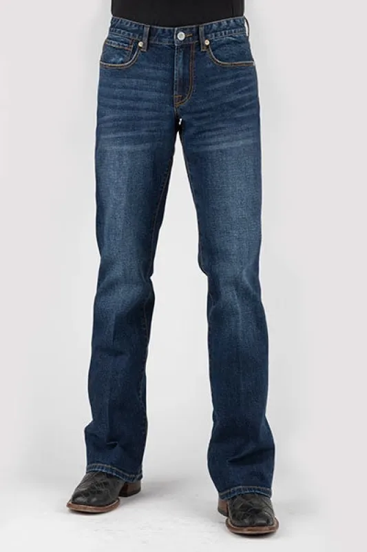 Stetson 1015 Rocker Stretch Fit Mountain (Dark Wash) - Men's Jeans sold by Hat Country