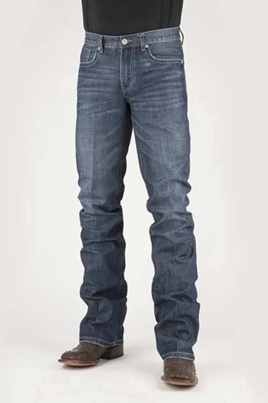 Stetson 1014 Rocker Fit (Dark Wash) - Men's Jeans sold by Hat Country