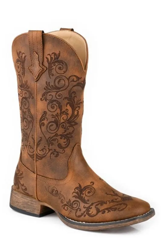 Roper Bailey (Tan) - Women's Cowgirl Boot sold by Hat Country