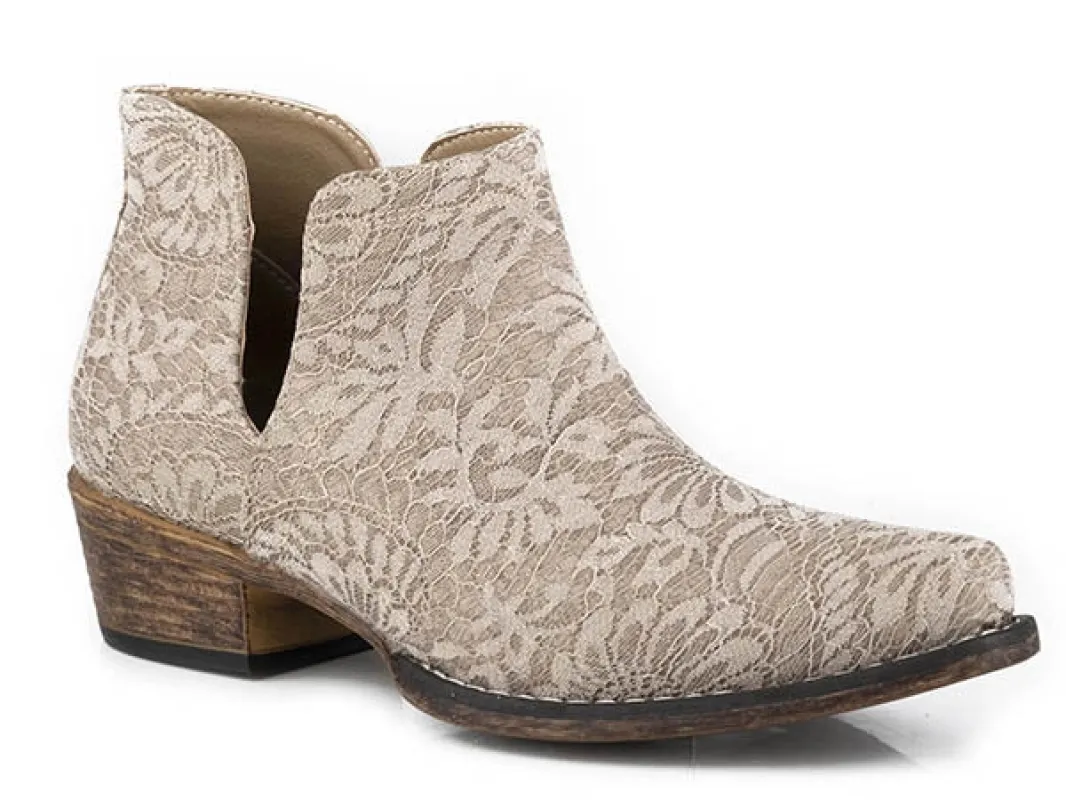 Roper Ava Lace (Tan) - Women's Cowgirl Boot made by Roper