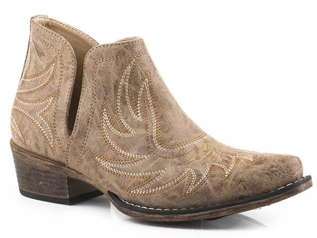 Roper Ava Vintage (Tan) - Women's Cowgirl Boot sold by Hat Country