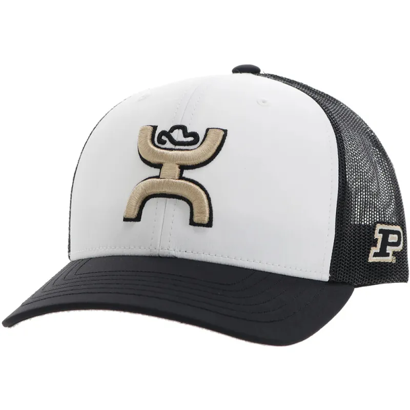 HOOey Purdue University  (Black/White/ Gold) - Trucker Cap sold by Hat Country