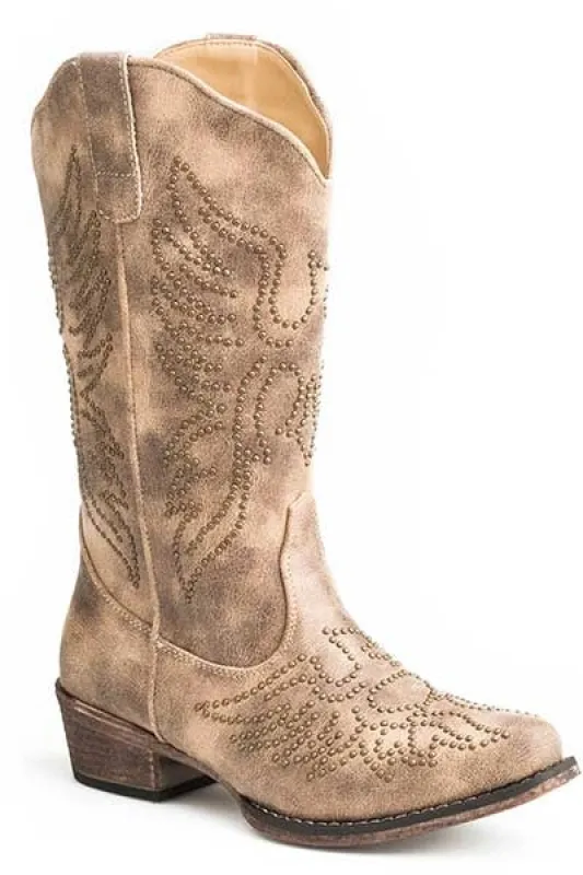 Roper Eaglets (Tan) - Women's Cowgirl Boot sold by Hat Country