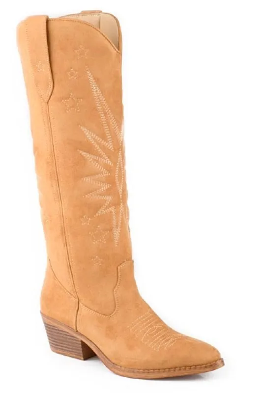 Roper Starburst (Tan) - Women's Cowgirl Boot made by Roper