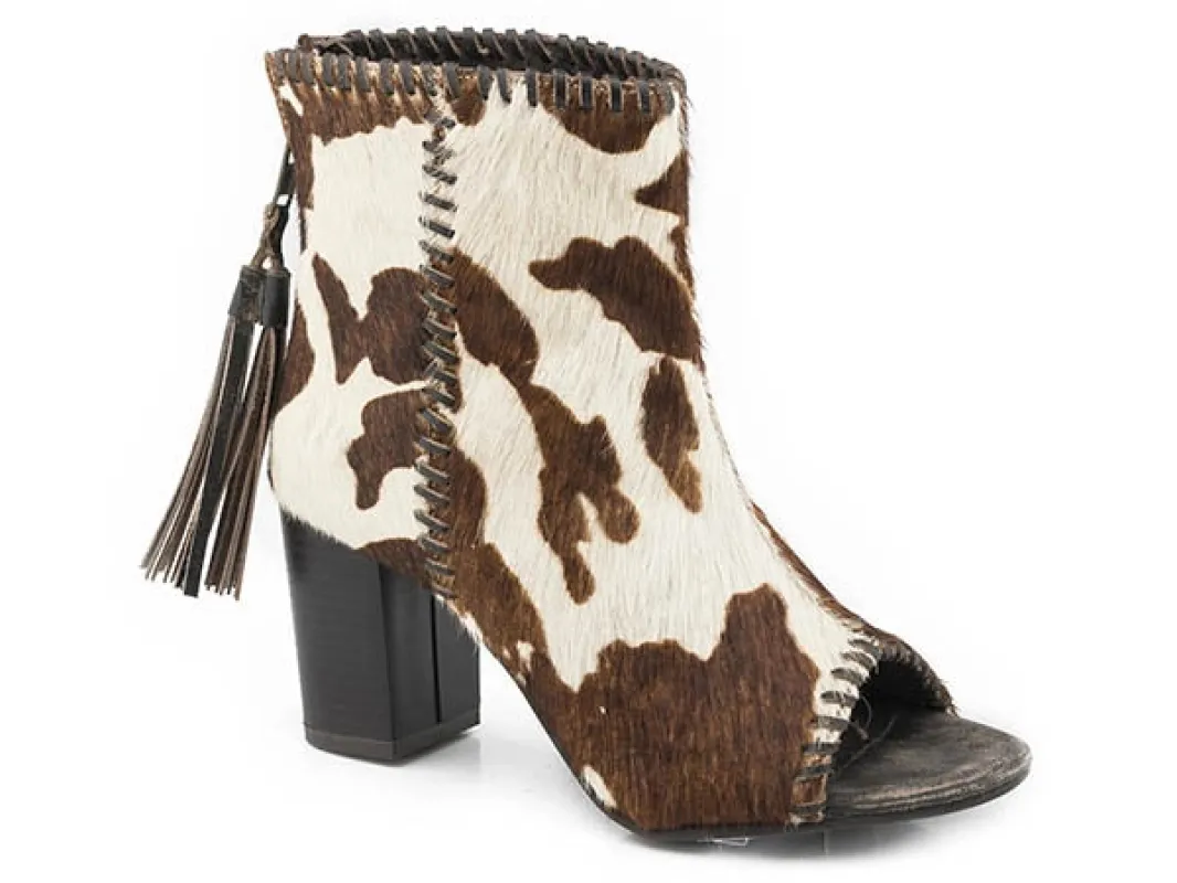 Roper Betsy (Brown) - Women's Cowhide Sandals made by Roper