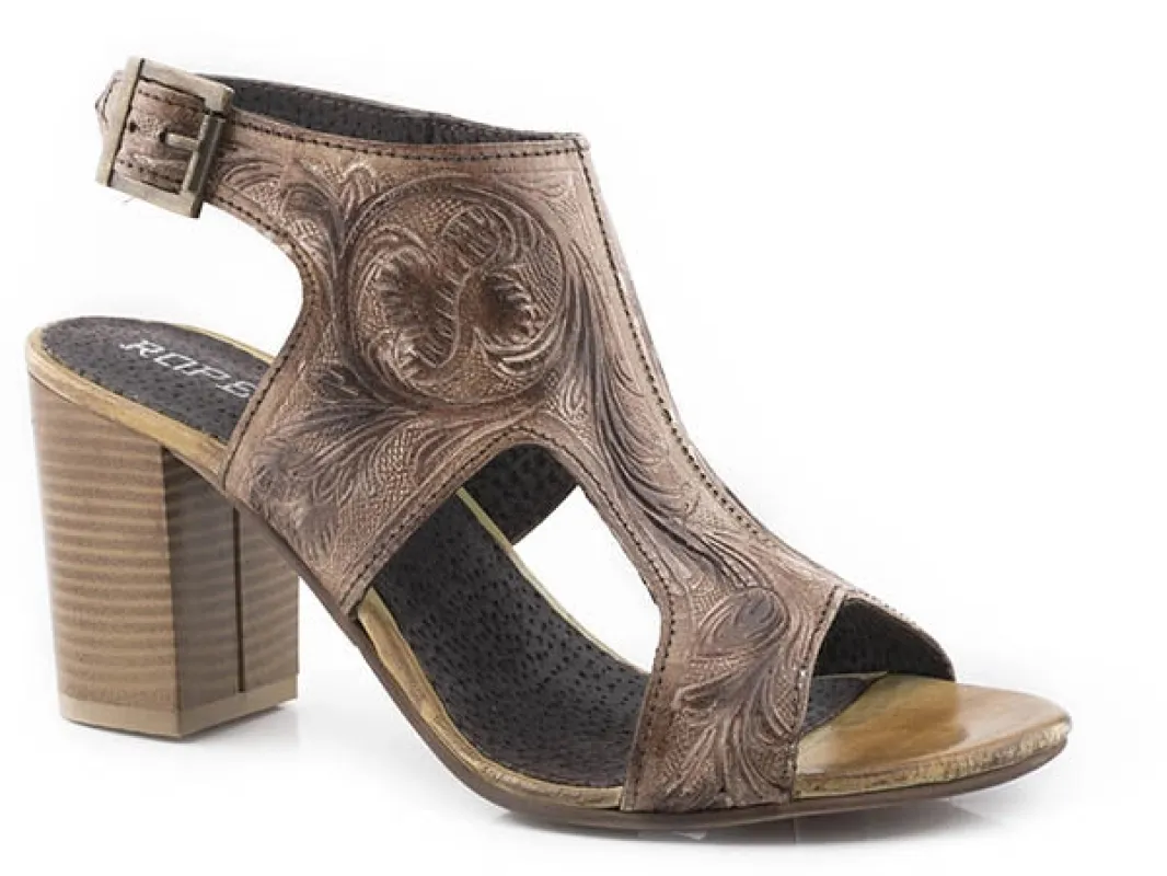 Roper Mika II (Brown) - Women's Sandals sold by Hat Country