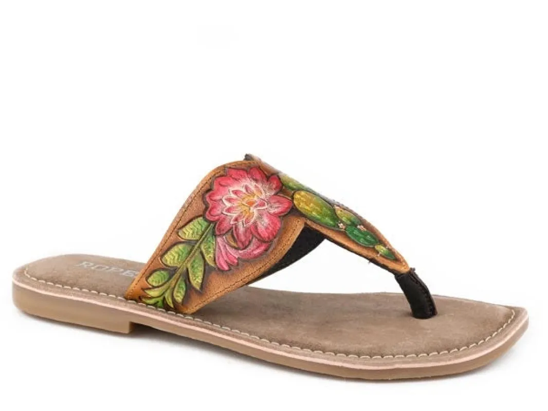 Roper Juliet (Tan) - Women's Sandals sold by Hat Country