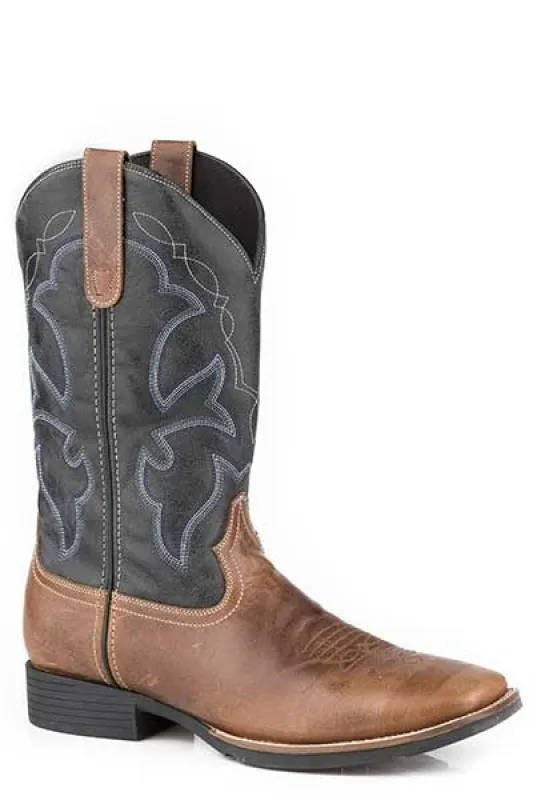 Roper Monterey (Navy) - Men's Cowboy Boot made by Roper