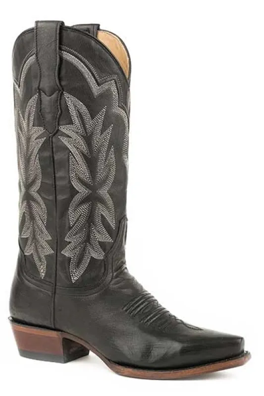 Stetson Casey (Black) - Women's Leather Cowgirl Boot sold by Hat Country