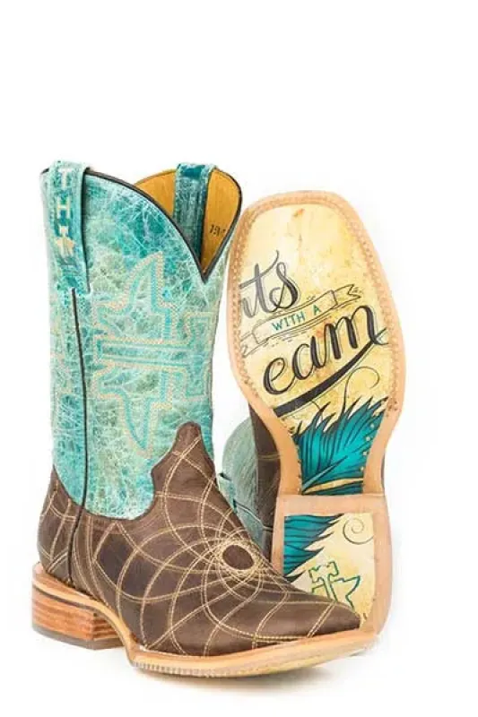 Tin Haul Dreamcatcher - Women's Leather Cowgirl Boot made by Hat Country