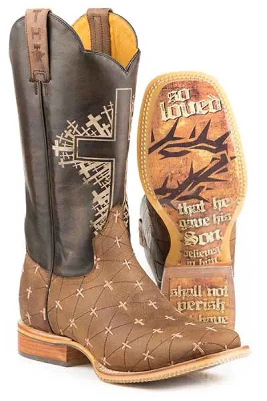 Tin Haul The Gospel - Men's Leather Cowboy Boot sold by Hat Country