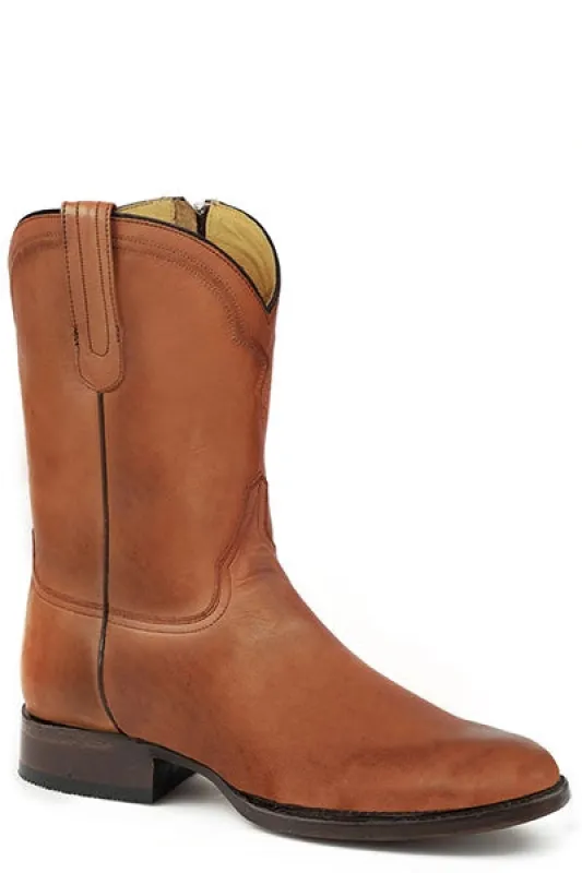 Stetson Rancher Zip Roper (Tan/Brown) - Men's Cowboy Boot sold by Hat Country