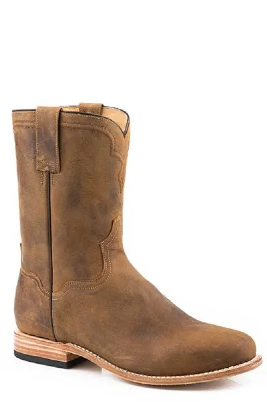 Stetson Puncher (Tan/Brown) - Men's Cowboy Boot made by Stetson
