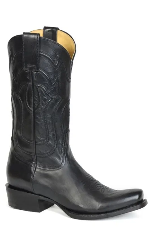 Stetson Garrett Cowboy Heel (Black) - Men's Cowboy Boot sold by Hat Country