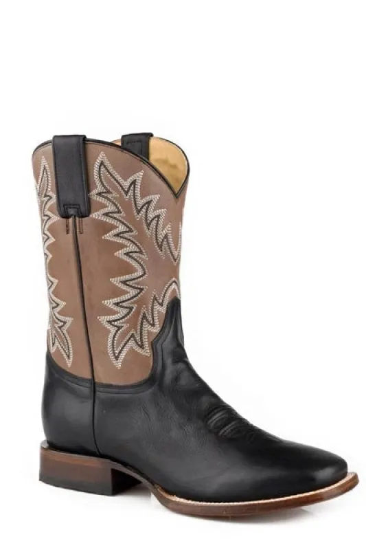Stetson Cole (Black/Tan) - Men's Cowboy Boot sold by Hat Country