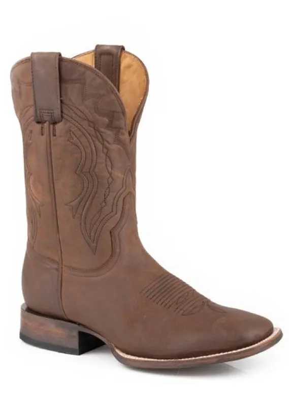 Stetson Bowie (Brown) - Men's Cowboy Boot sold by Hat Country
