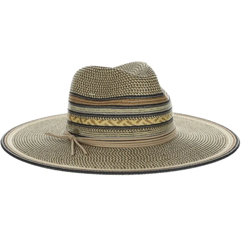 Scala Alento - Women's Straw Wide Brim Fedora Hat sold by Hat Country