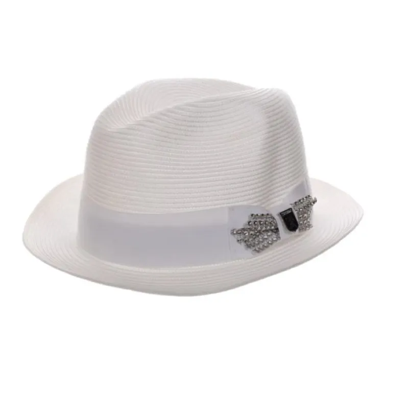Stacy Adams Spire - Straw Fedora Hat sold by Hat Country