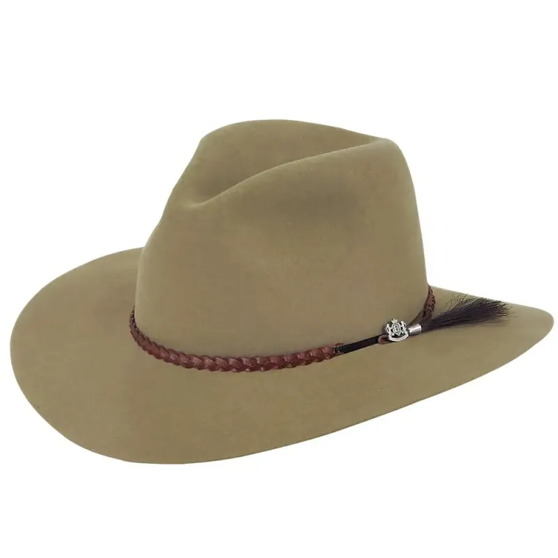 Biltmore Crossroads - Premium Fur Felt Outback Fedora Hat made by Hat Country