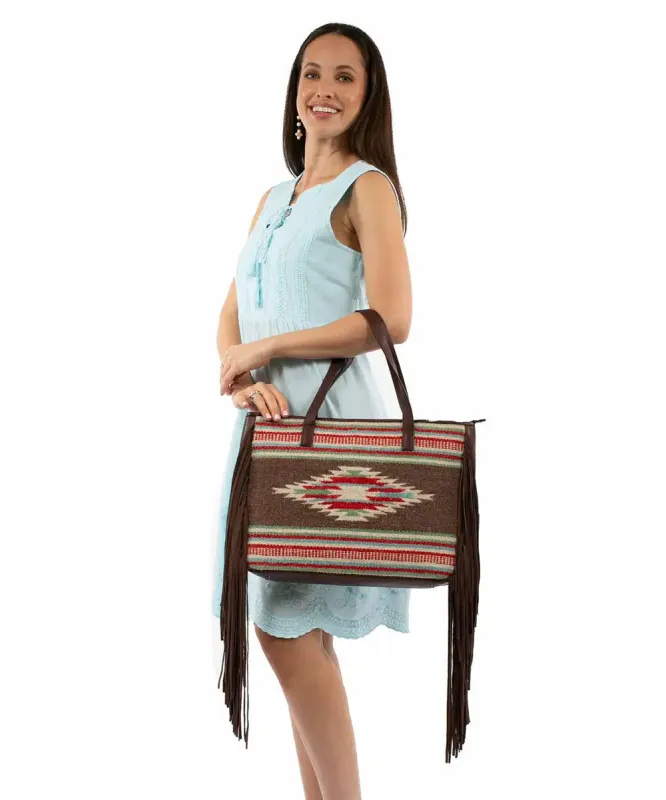 Scully Fringe Fiesta Tote - Women's Handbag made by Scully