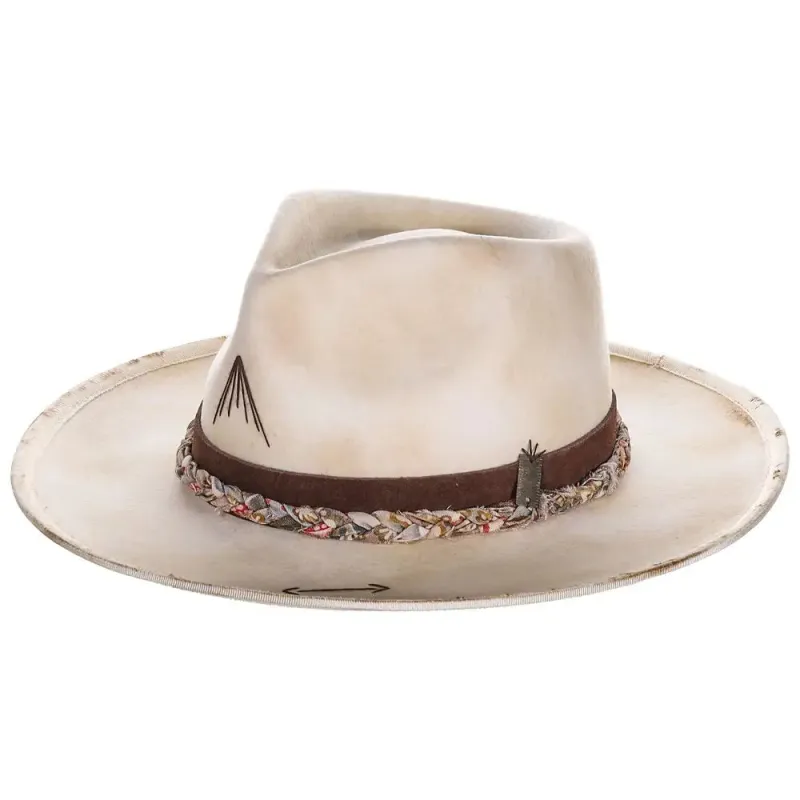 Justin Bonnie - Wool Felt Fedora Hat made by Justin Boots