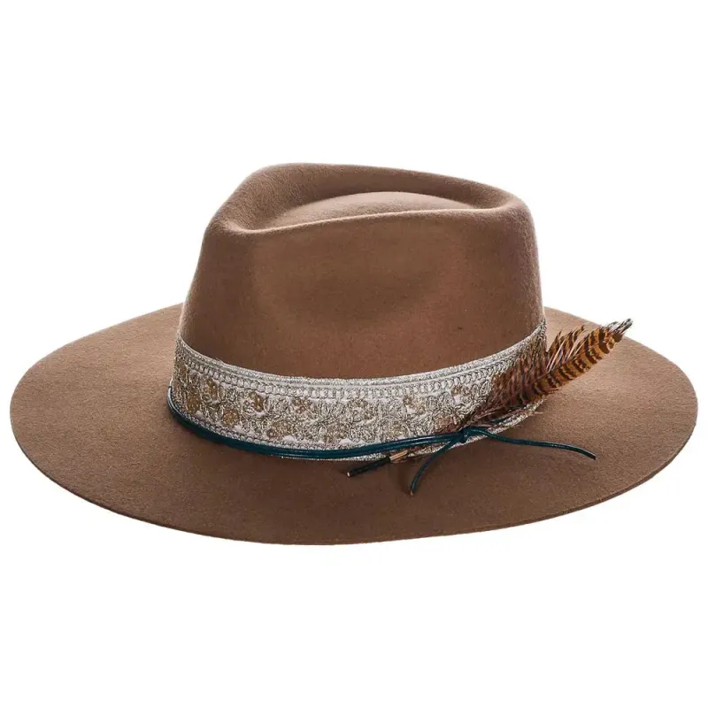 Justin Jessie - Wool Felt Fedora Hat made by Justin Boots