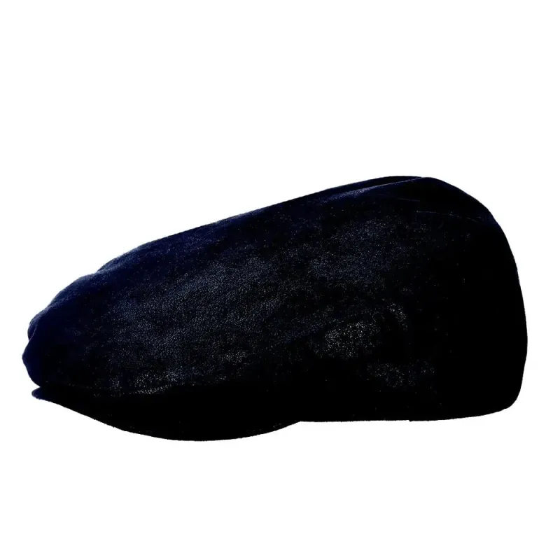 Scala Galway - Leather Flat Cap made by Scala