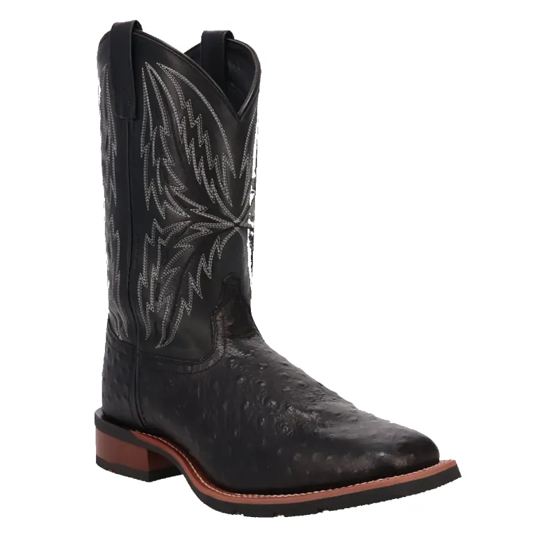 Laredo Stride - Men's Ostrich Leather Cowboy Boots sold by Hat Country